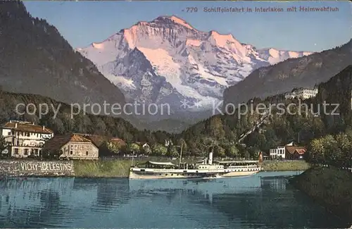 Interlaken BE Hafen mit Heimwehfluh Kat. Interlaken