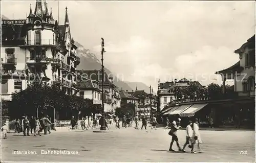 Interlaken BE Bahnhofstrasse Kat. Interlaken