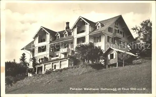 Thun BE Hotel Pension Waldheim Haltenegg Kat. Thun