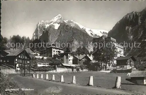 Grindelwald mit Wetterhorn Kat. Grindelwald