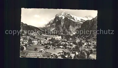 Grindelwald mit Wetterhorn Kat. Grindelwald