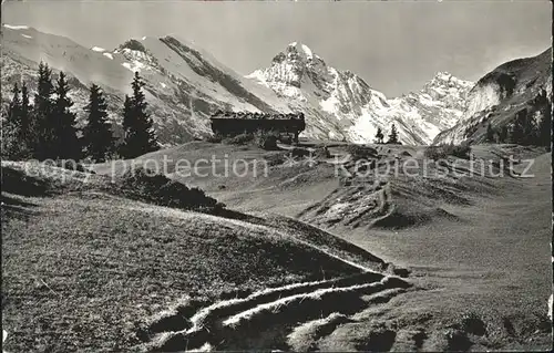 Muerren BE im Wintertal Gspaltenhorn Buettlassen Kat. Muerren