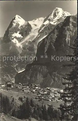 Muerren BE mit Eiger Moench Kat. Muerren