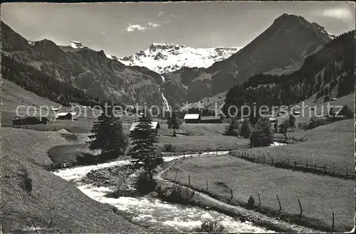 Boden Adelboden mit Wildstrubel und Fitzer / Adelboden /Bz. Frutigen