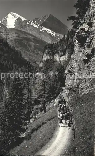 Kandersteg BE Gemmiweg bei Bergstation Stochbahn Kat. Kandersteg