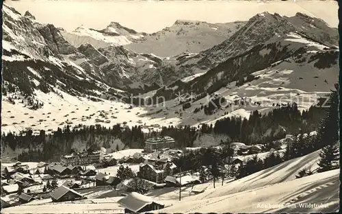 Adelboden mit Wildstrubel Kat. Adelboden