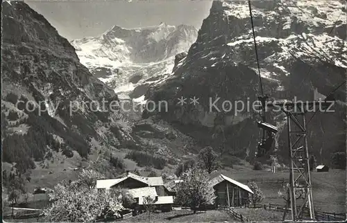 Grindelwald Bergbahn First mit Fiescherwand Kat. Grindelwald