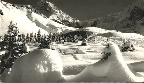 Wengen BE Wintermotiv Kat. Wengen