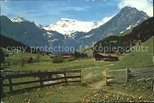 Adelboden mit Steghorn Wildstrubel Fitzer Kat. Adelboden