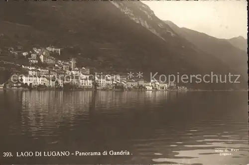 Lago di Lugano Panorama di Gandria Kat. Italien