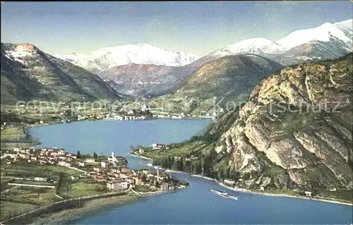 Lavena Ponte Tresa Lago di Lugano Luganersee Alpenpanorama