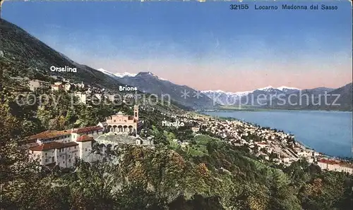 Locarno TI Madonna del Sasso Alpenpanorama / Locarno /Bz. Locarno