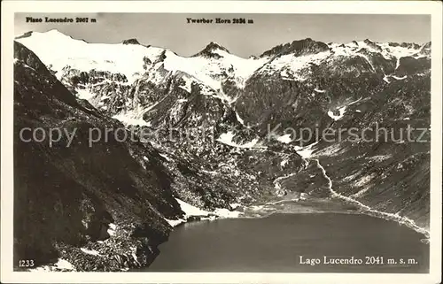 Lago di Lucendro Stausee Alpenpanorama Kat. Lucendro Lago di