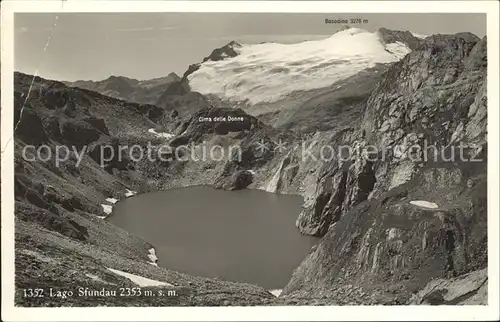 Lago Sfundau Stausee Alpenpanorama