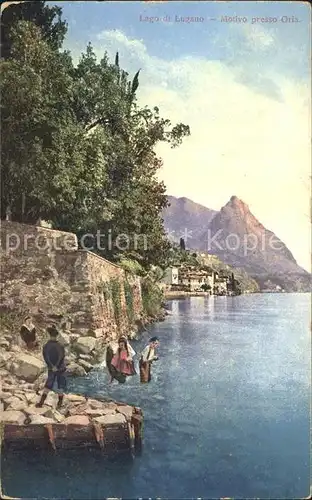 Lago di Lugano Motivo presso Oria Luganersee Kat. Italien
