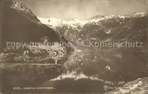 Lago di Lucendro Stausee Alpen Kat. Lucendro Lago di