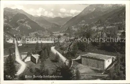 Motto Bartola Panorama Gotthardstrasse Alpen / Motto /Bz. Airolo