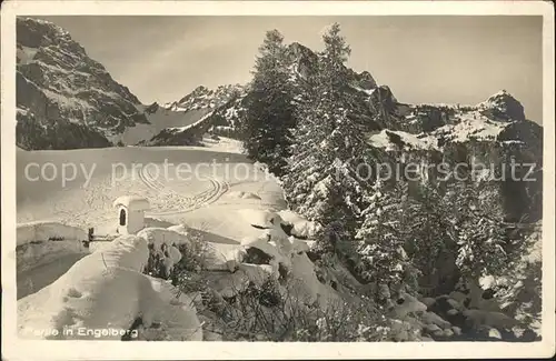 Engelberg OW Winterpanorama Kat. Engelberg