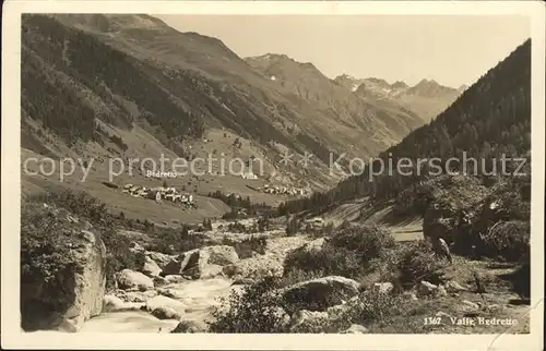 Valle Bedretto Partie am Fluss Alpen Kat. Val Bedretto