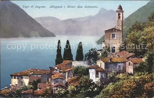 Albogasio Chiesa Monte San Salvatore Lago di Lugano Luganersee Kat. Valsolda