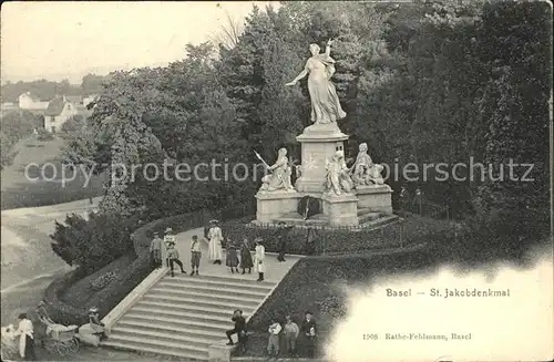 Basel BS St Jakobdenkmal Statue Skulptur Kat. Basel