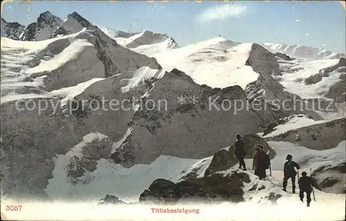 Engelberg OW Titlisbesteigung Bergsteiger Urner Alpen Kat. Engelberg