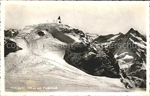 Engelberg OW Titlisgipfel mit Fleckistock Urner Alpen Kat. Engelberg