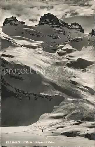 Engelberg OW Truebsee Jochpass Abfahrt Skigebiet Kat. Engelberg