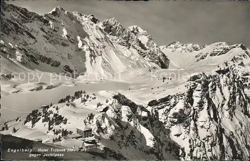 Engelberg OW Hotel Truebsee gegen Juchlipass Alpenpanorama Kat. Engelberg