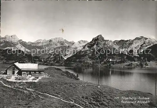 Engelberg OW Truebsee Restaurant Alpstuebli Alpenpanorama Kat. Engelberg