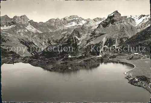 Truebsee OW Panorama mit Hahnen Berghotel Alpenpanorama Kat. Engelberg