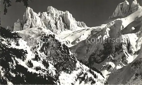 Engelberg OW Grosse und Kleine Spannort Urner Alpen Gebirgspanorama Kat. Engelberg