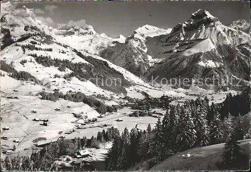 Engelberg OW Winterpanorama Alpen Kat. Engelberg