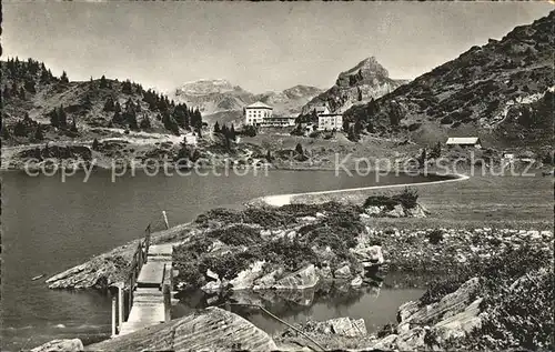 Engelberg OW Hotel Truebsee mit Hahnen Alpen Kat. Engelberg