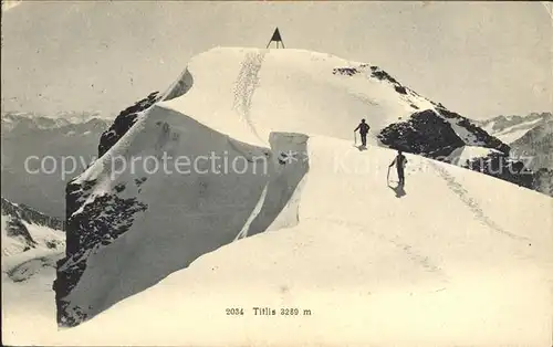 Engelberg OW Titlisspitze Bergsteiger Urner Alpen Kat. Engelberg