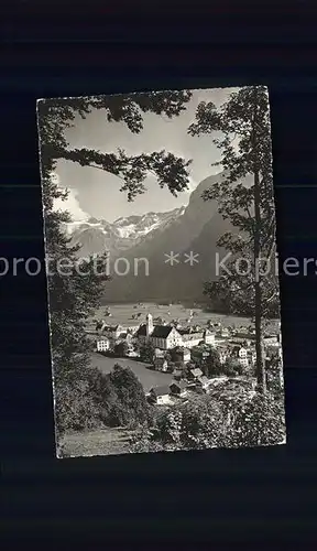 Engelberg OW Gesamtansicht mit Alpenpanorama Kat. Engelberg