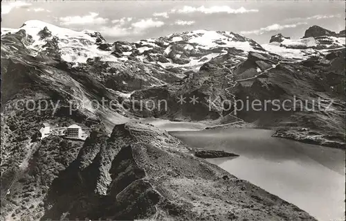 Engelberg OW Panorama Truebsee mit Titlis und Jochpass Urner Alpen Kat. Engelberg