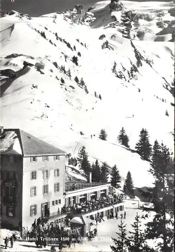 Engelberg OW Hotel Truebsee mit Titlis Urner Alpen Wintersportplatz Kat. Engelberg
