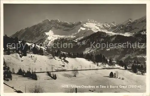 Villars Chesieres et Tete a Bierre Grept / Villars /Rg. Les Mosses