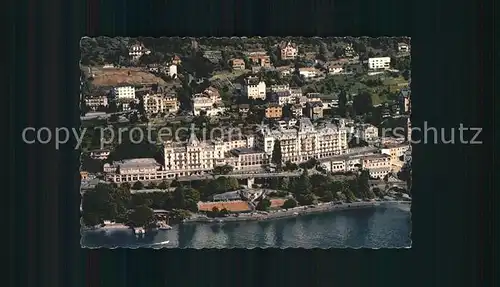 Territet Montreux Fliegeraufnahme Grand Hotel / Montreux /Bz. Vevey