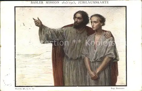 Basel BS Mission 1815 1915 Jubilaeumskarte Kuenstlerkarte Kat. Basel