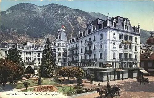 Interlaken BE Grand Hotel Metropole Kat. Interlaken