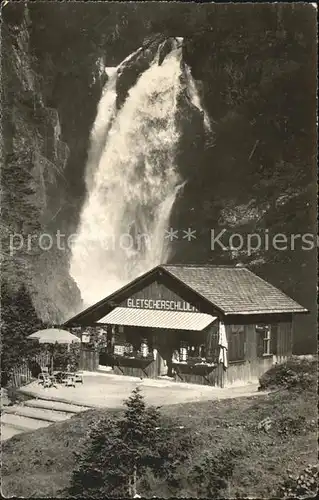 Rosenlaui BE Wasserfall Gletscherschlucht Eingang Kat. Rosenlaui