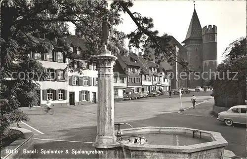 Basel BS Spalentor mit Spalengraben Kat. Basel