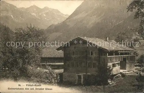 Fluehli Ranft Geburtshaus des Bruder Klaus / Sachseln OW /Bz. Obwalden