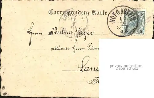 Hofgastein Bad Hofburg um 1556 Kuenstlerkarte Kat. Bad Hofgastein