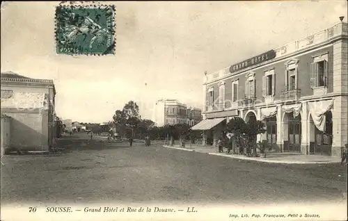 Sousse Grand Hotel et Rue de la Douane Kat. Tunesien