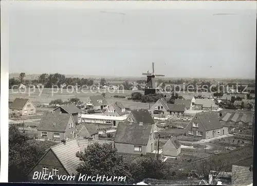 Weener Ems Blick vom Kirchturm Windmuehle