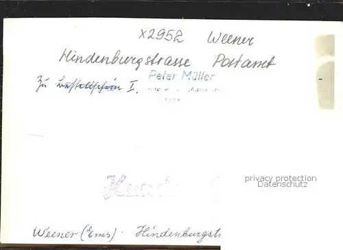Weener Ems Hindenburgstrasse Postamt