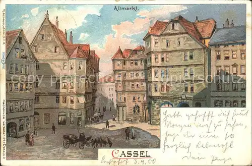 Cassel Kassel Altmarkt Kuenstlerkarte Kat. Kassel